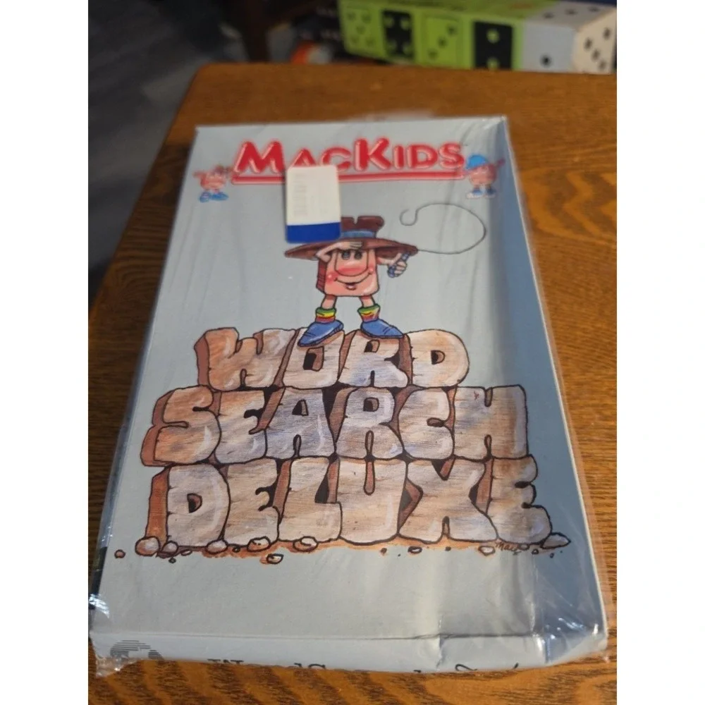 Vtg Nos Mackids Word Search Deluxe Computer Game 1991